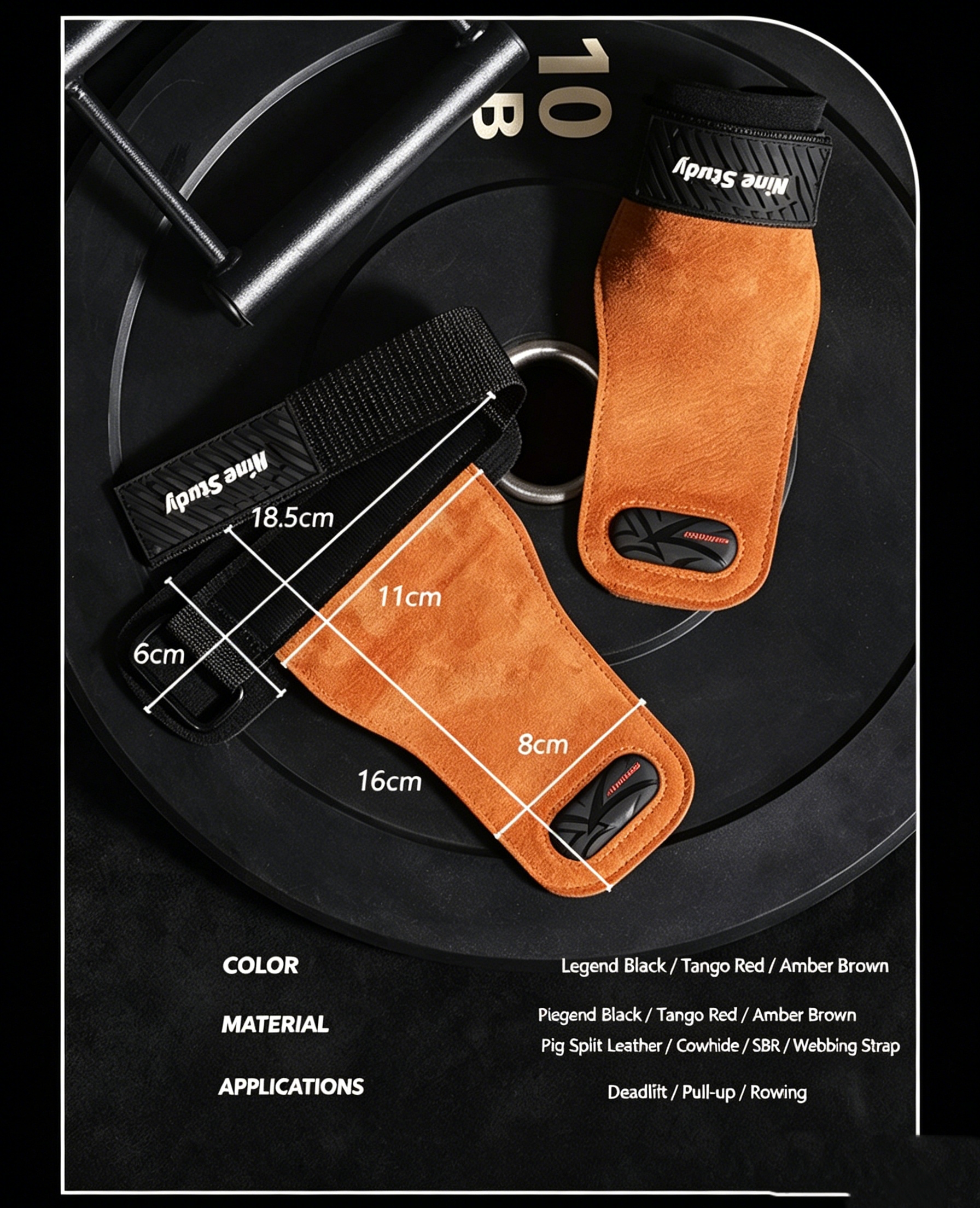 Cowhide Gym Grips Gloves Weigh - Best Crossfit Gear ulasan dan harga
