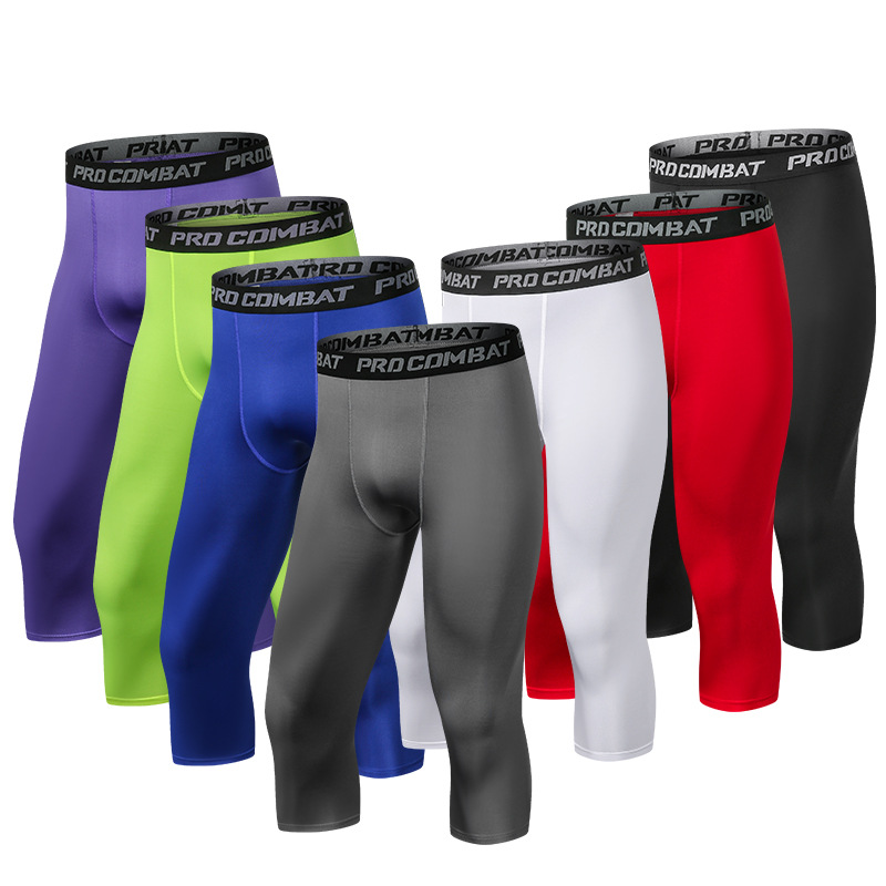 Men Tight 3/4 Cropped Pants Co - Best Crossfit Gear ulasan dan harga