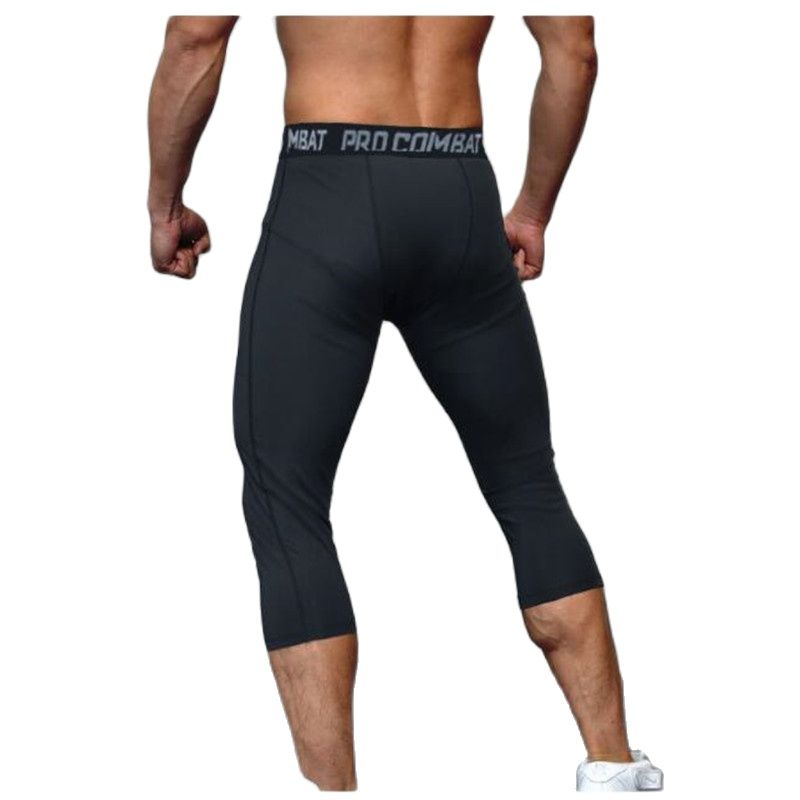 Men Tight 3/4 Cropped Pants Co - Best Crossfit Gear ulasan dan harga