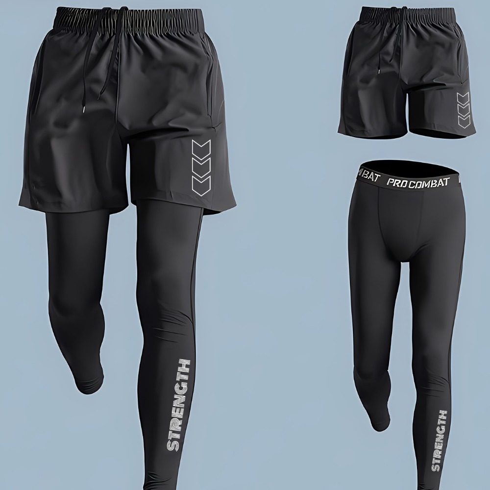 Men's 2 in1 Compression Sport  - Best Crossfit Gear ulasan dan harga