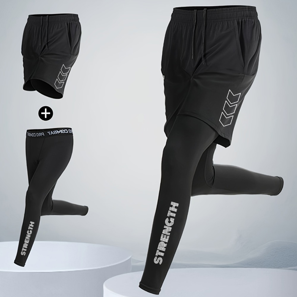 Men's 2 in1 Compression Sport  - Best Crossfit Gear ulasan dan harga