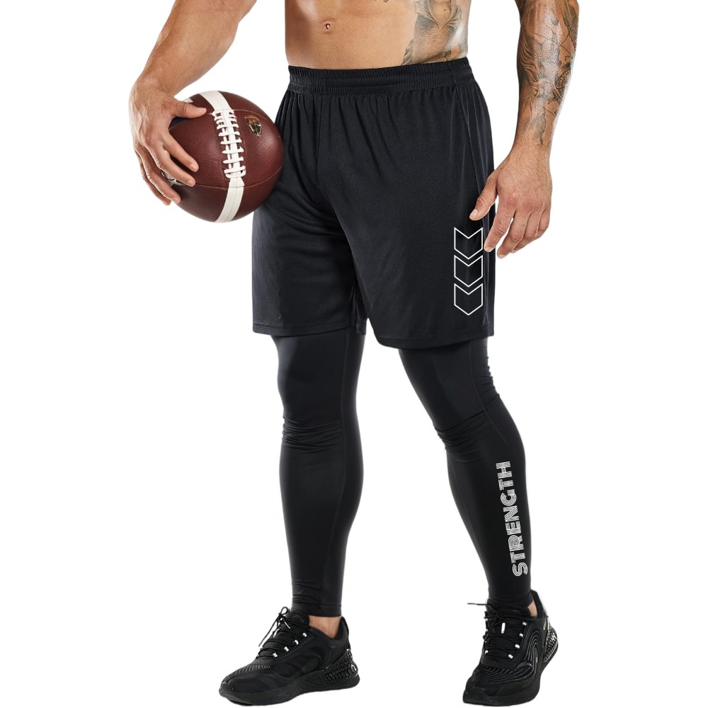 Men's 2 in1 Compression Sport  - Best Crossfit Gear ulasan dan harga