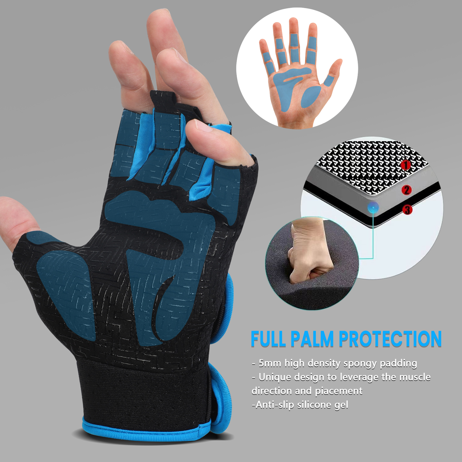 MOREOK Gym Gloves Breathable A - Best Crossfit Gear ulasan dan harga