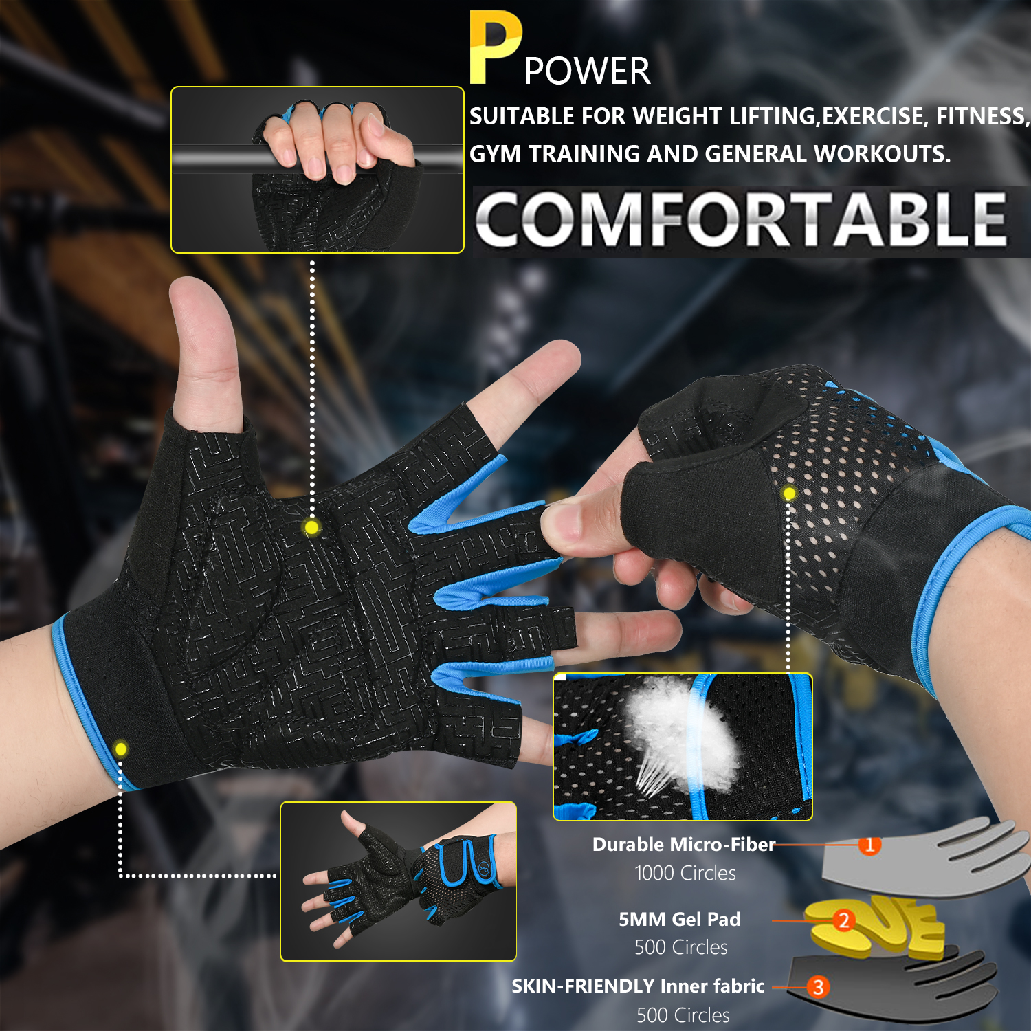MOREOK Gym Gloves Breathable A - Best Crossfit Gear ulasan dan harga